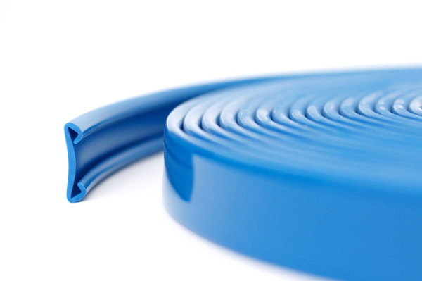 5m PVC Handlauf 40x8mm Treppenhandlauf Kunststoffhandlauf Gummi blau