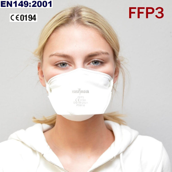 FFP3 Atemschutzmaske Feinstaubmaske Mundschutz Bakterien Viren EN149:2001 Maske