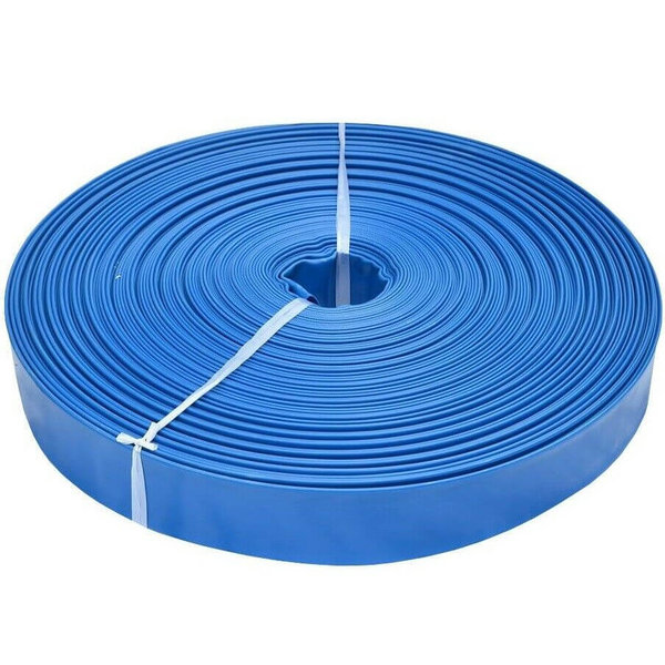 50m 1" Zoll PVC Flachschlauch Wasserschlauch Pumpenschlauch Flexibler Schlauch